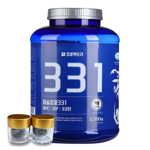 킹콩팩토리 WPC+ISP프로틴 331 초코맛 2.5kg (스푼 증정)