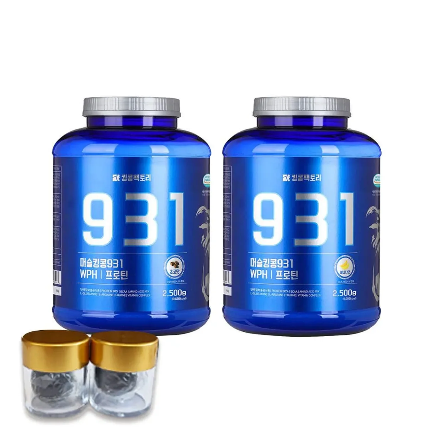 킹콩팩토리 WPH프로틴 931 초코맛 바나나맛 2.5kg (스푼 증정)