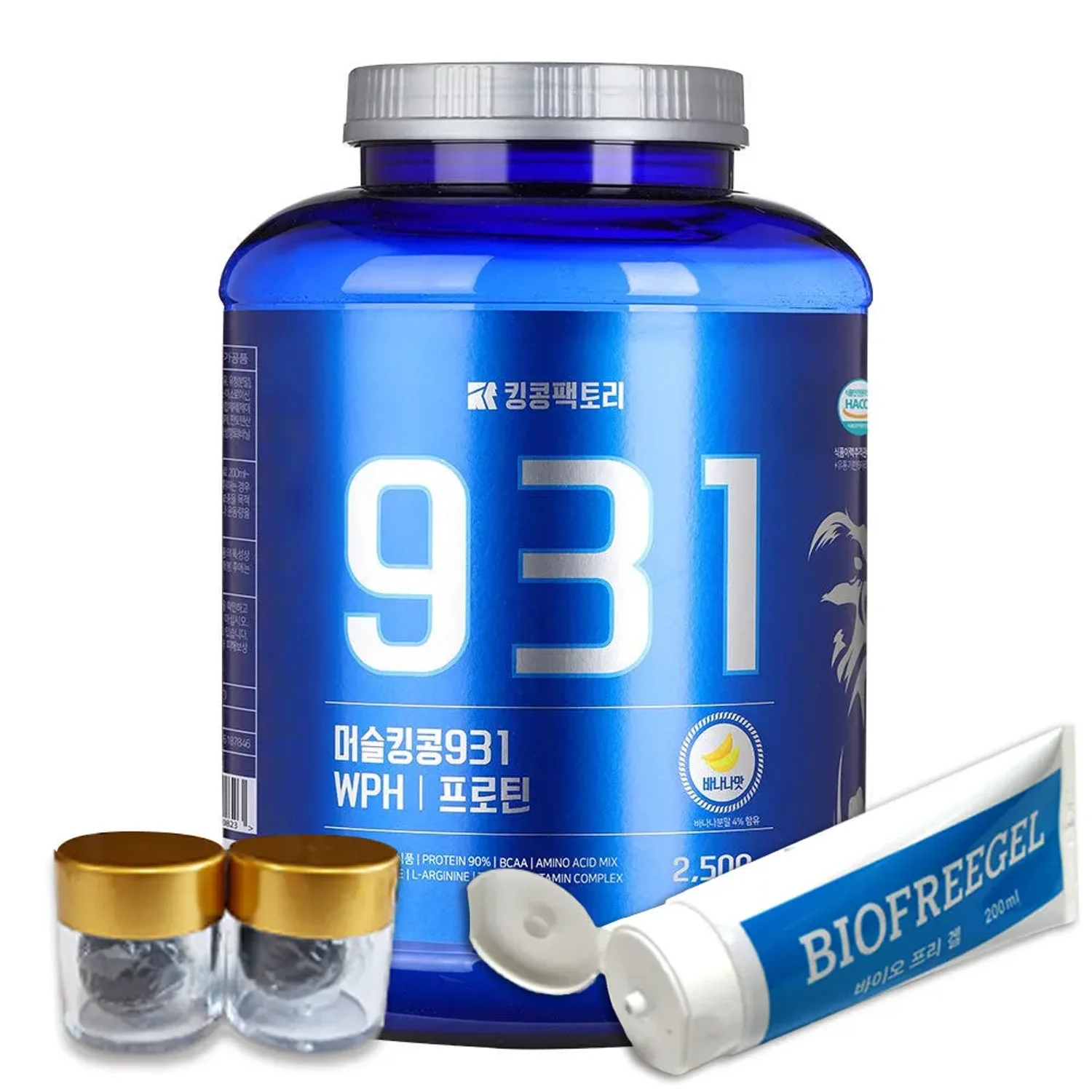 킹콩팩토리 WPH프로틴 931 초코맛 바나나맛 2.5kg (스푼 증정)