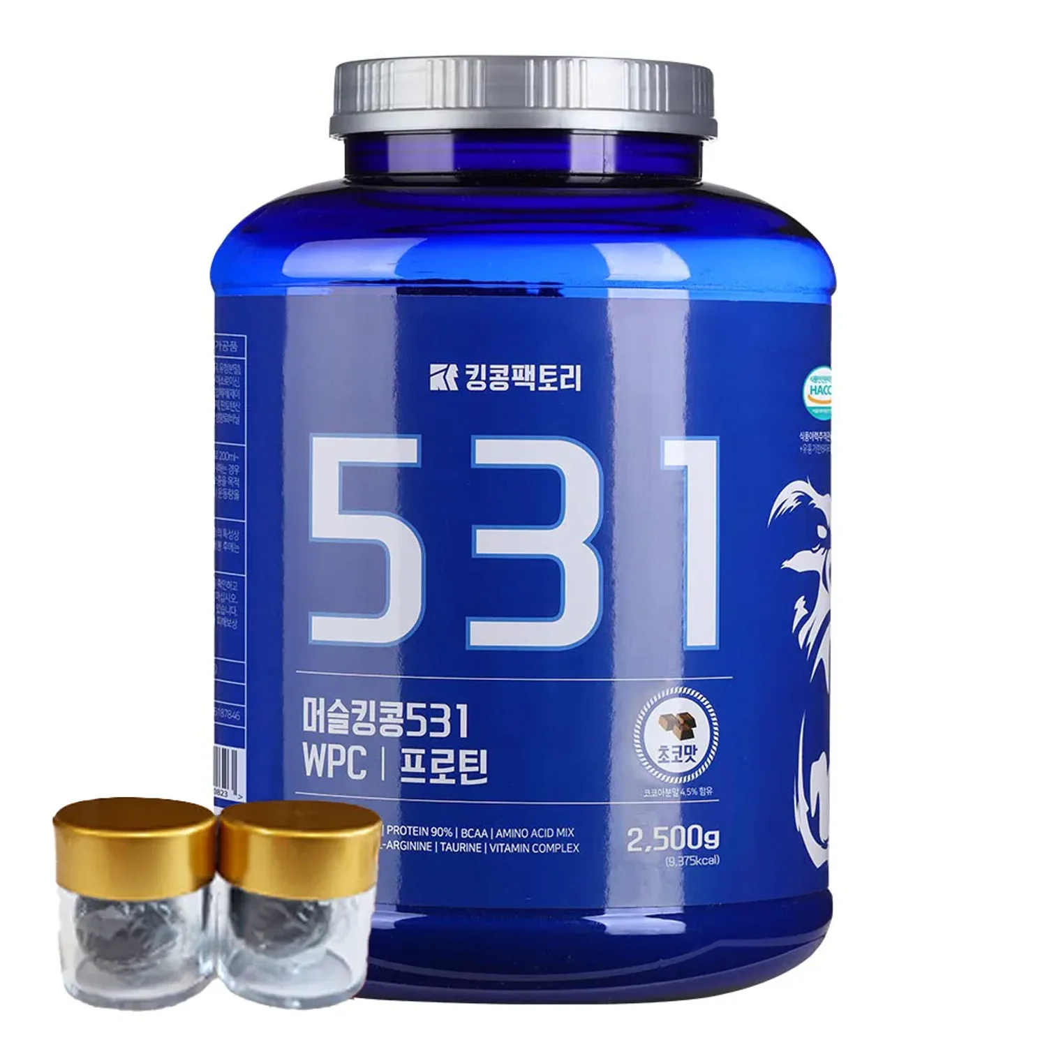 킹콩팩토리 WPC프로틴 531 초코맛 바나나맛 2.5kg (스푼 증정)