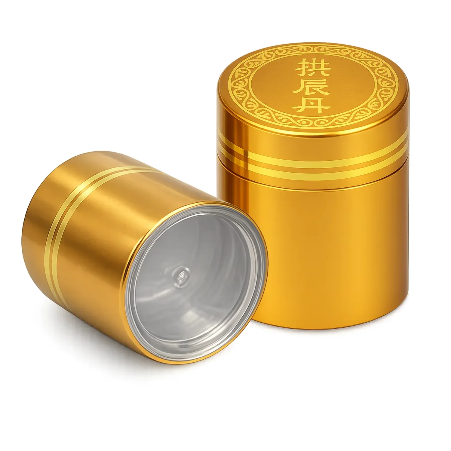 청병(대) 무광 올금 바닥 투명 한문 공진단 라인 2줄 청병 100개