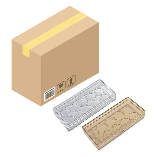 투명 사각 플라스틱 상자 10환 1박스 (200개)