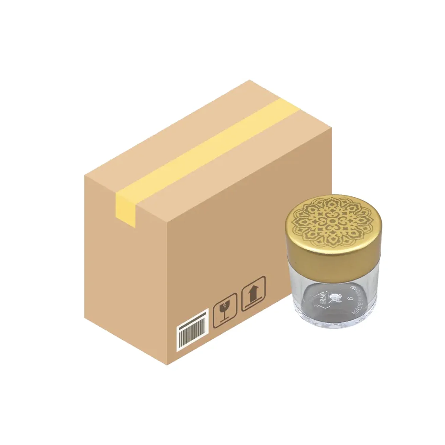 청병(대) 무광 전통꽃금뚜껑 청병 1박스 (1000개)