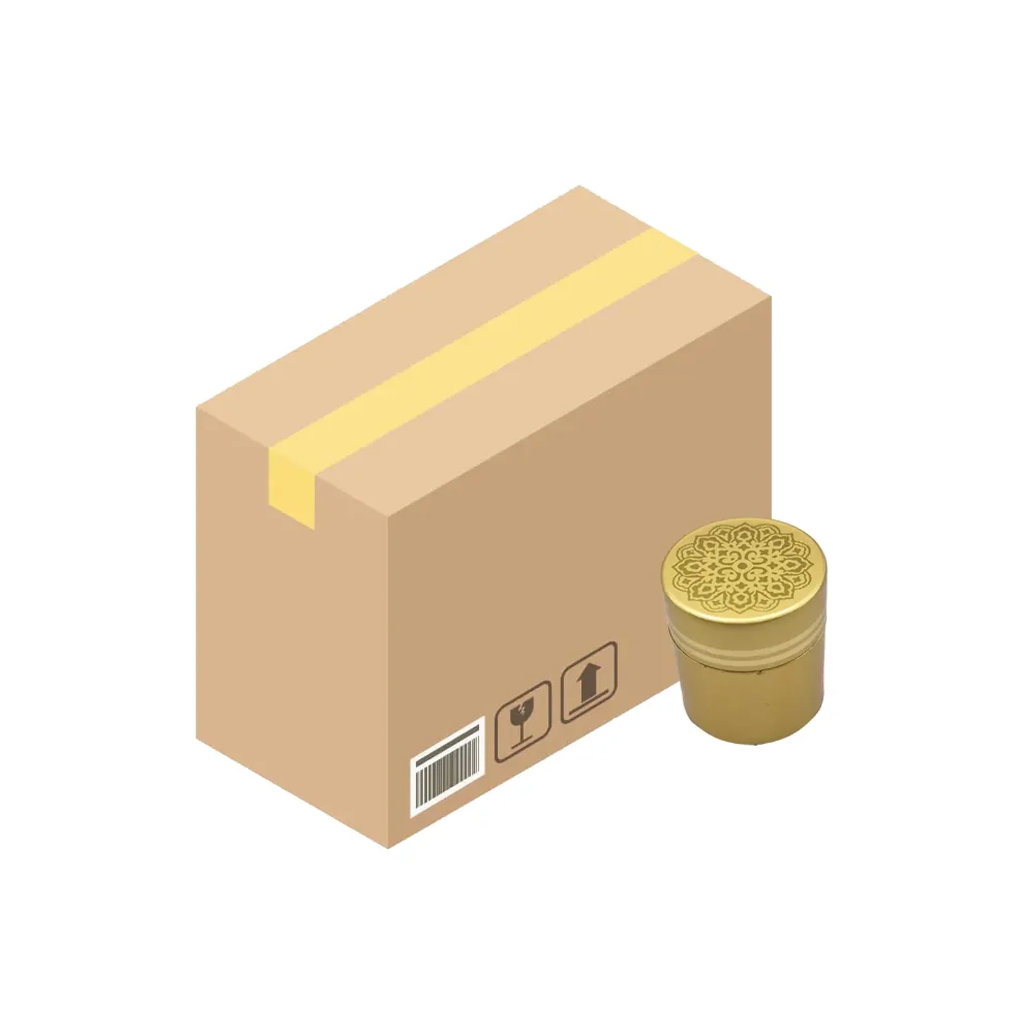 청병(대) 전통꽃 무광 전체금 라인 2줄 청병 1박스 (1000개)