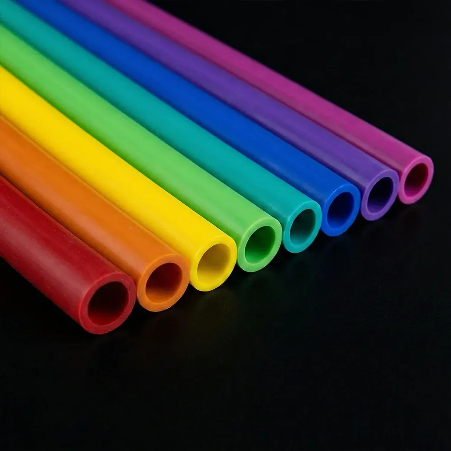 국내산 컬러 실리콘 호스 갈색 10x16mm 10cm