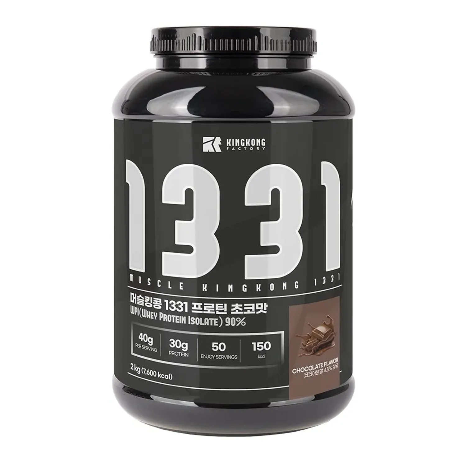 킹콩팩토리 WPI프로틴 1331 초코맛 바나나맛 쿠키앤크림맛  2kg (스푼 증정)