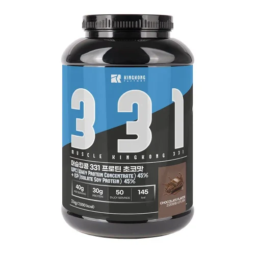 킹콩팩토리 WPC+ISP프로틴 331 초코맛 2kg (스푼 증정)