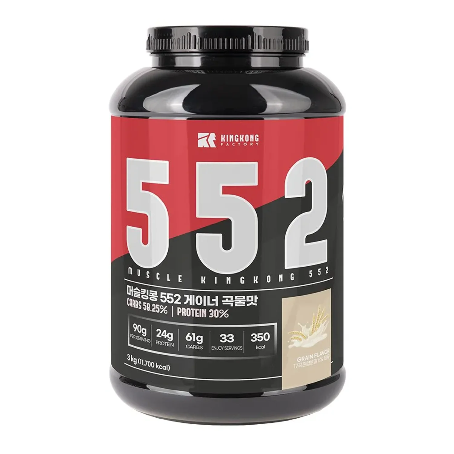 머슬킹콩 552 3kg 초코맛,바나나맛,곡물맛,쿠키앤크림맛