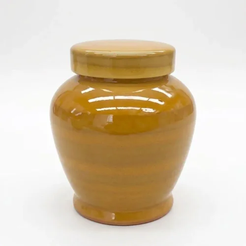 황토 유리 도자기 단지 2.4Kg